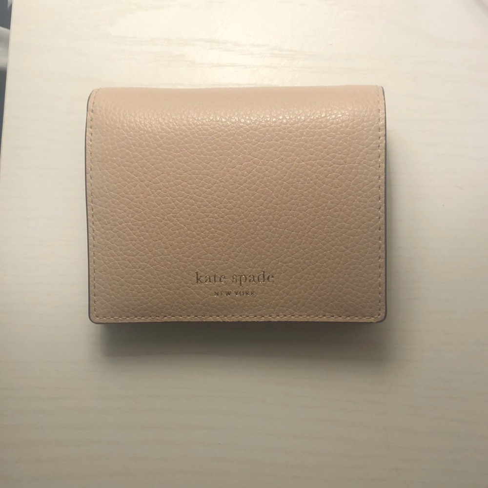 Kate Spade Eva Bifold- Beige/Pink Wallet
